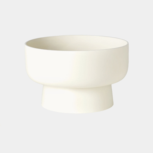 Large Footed Bowl, Chalk