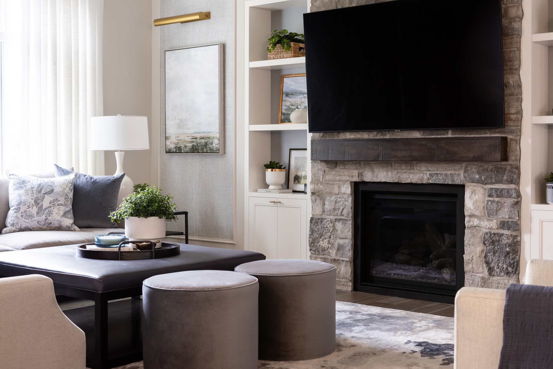 Living Room 1 - Durham Region Interior Design Project | Company's Coming