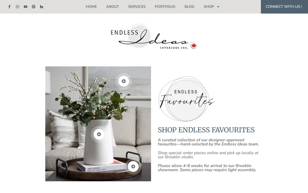 Endless Favourites | Landing Page