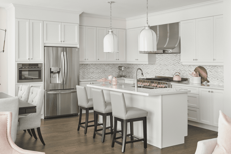 Pretty In Blush - Kitchen and Dining Room Interior Design 1