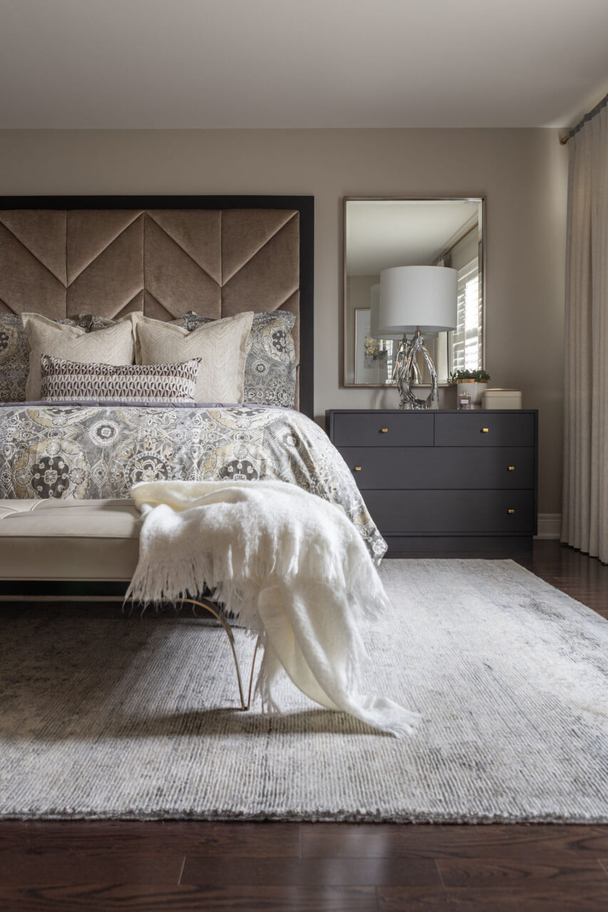 Refined Serenity 1 | Bedroom Design Project | Interior Design Whitby | Endless Ideas Inc.