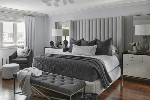 Sharply Styled Suite - Interior Design Project - Endless Ideas Interiors Inc.