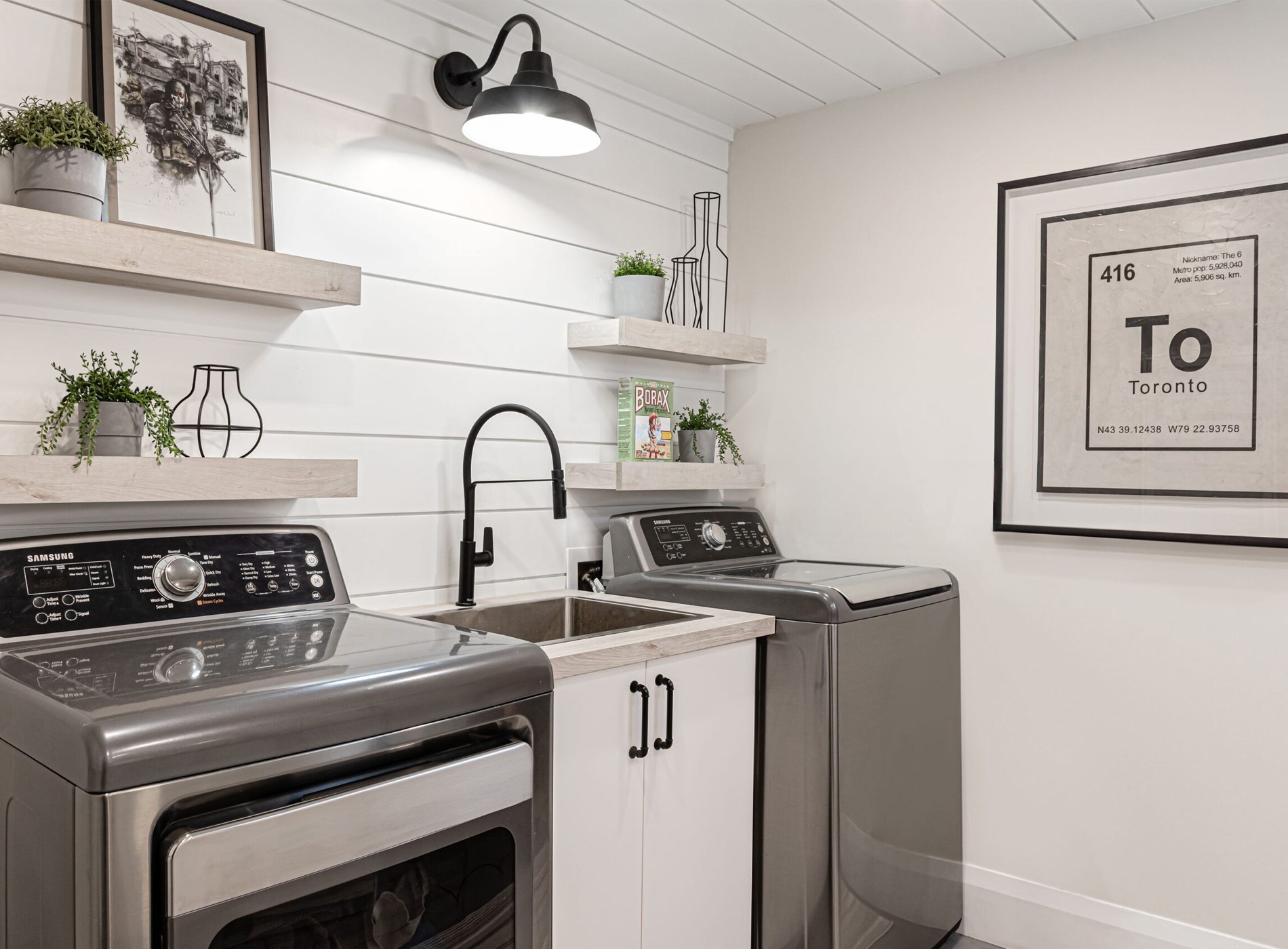 Squeaky Clean - Custom Interior Design - Custom Laundry Room - Interior Design Whitby