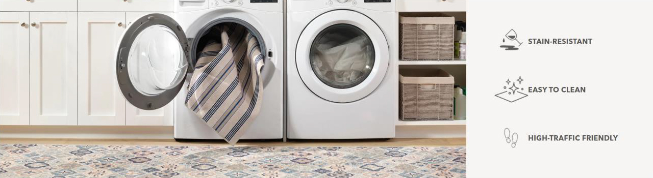 Stain-resistant, easy to clean, high-traffic friendly